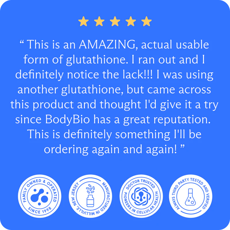 BodyBio Liposomal Glutathione  Stacey Irvine Skin