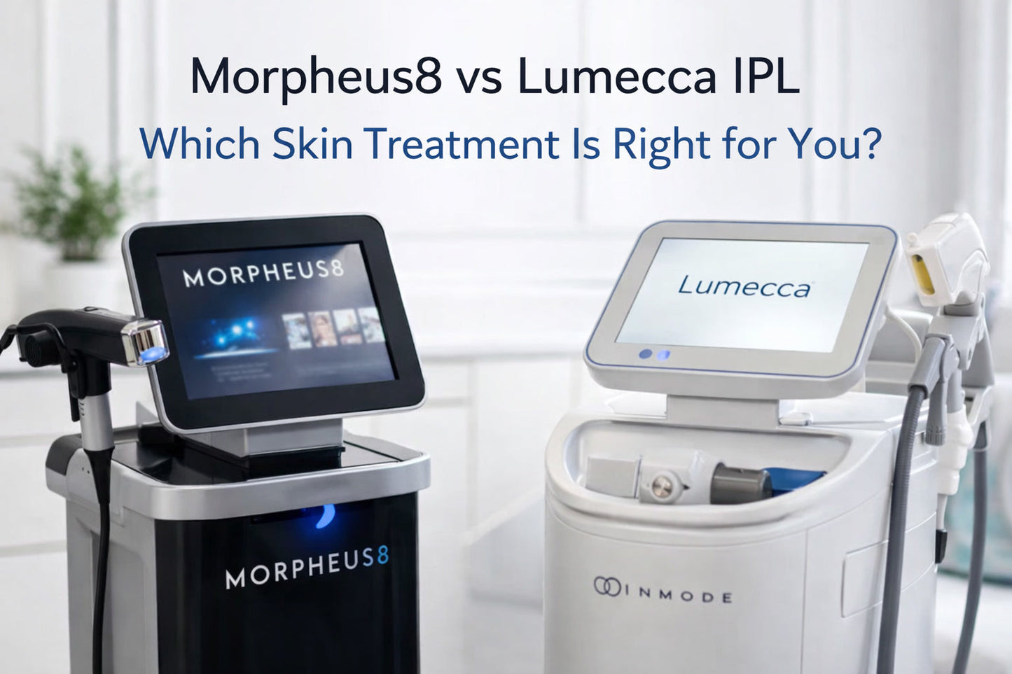 Morpheus8 vs Lumecca IPL skin rejuvenation treatments for tightening and pigmentation correction